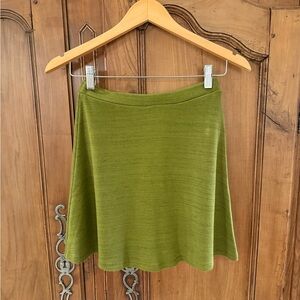 Vintage American Apparel Olive Green Skater Knit Skirt